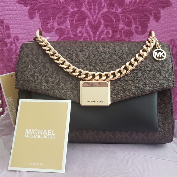 Michael Kors Handbags - NWT Lita Medium Two Tone Crossbody